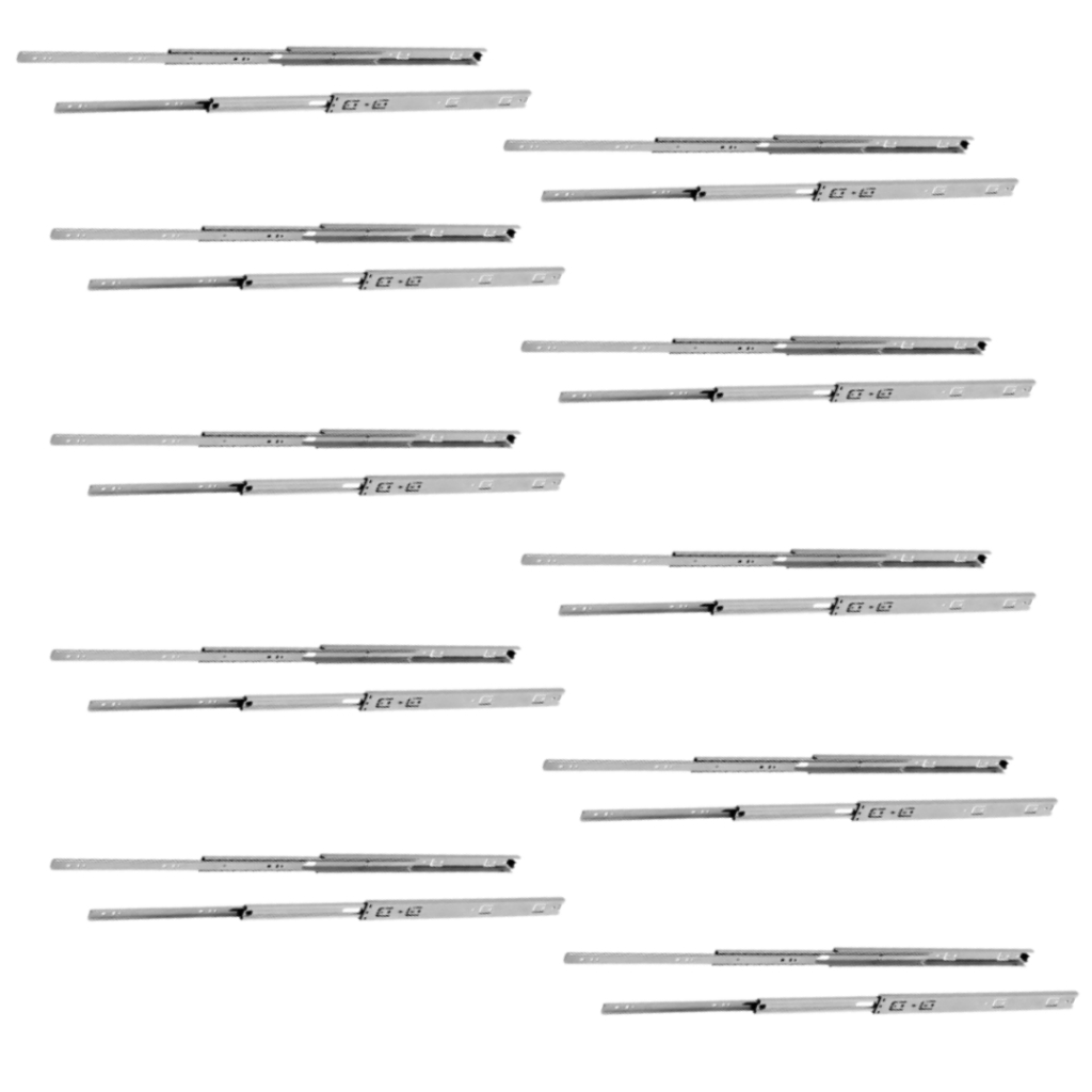 Corrediça Telescópica LIGHT H35 40cm Cx Com 10 PARES - Home & Living