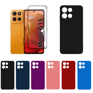 Pelicula Vidro 3D Moto G15 Motorola + Capinha Aveludada Colorida Capa em Oferta na Shopee