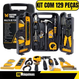Kit Completo de Ferramentas  129 Peças com Maleta Organizadora- Fasterr em Oferta na Shopee