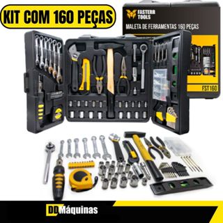 Kit de Ferramentas 160 Peças com Maleta - Fasterr