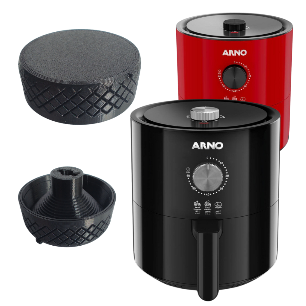 Botão Compatível Tempo Timer Temperatura Fritadeira Air Fryer ARNO ULTRA Mecânica UFRP UFYV