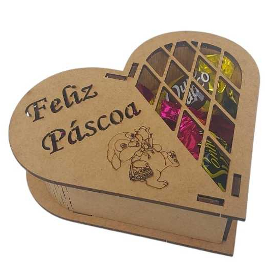 10 Caixas Coração Feliz Páscoa Bombons Lembrancinha MDF Madeira em Oferta na Shopee