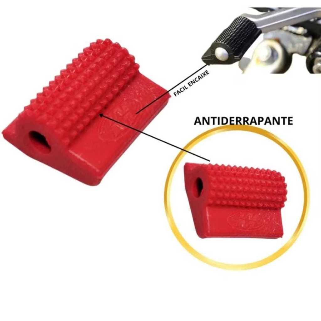 Protetor de calçado tenis sapato pedal marcha câmbio moto - Tortuga