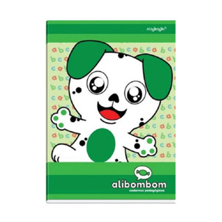 Pacote com 10 Cadernos Alibombom Pauta 123 Pedagógico letra cursiva Capa Flexível Verde em Oferta na Shopee