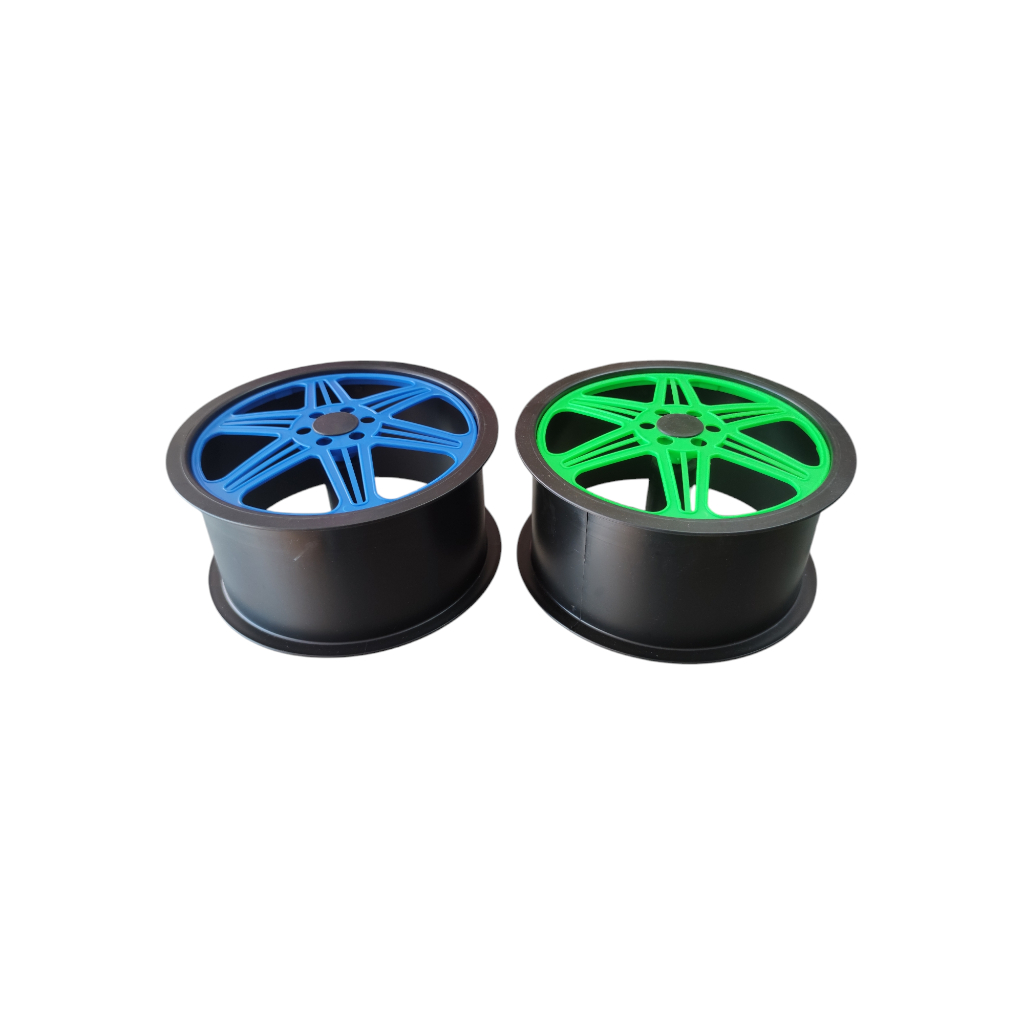 KIT 2 CARRETILHA 26CM GRANDE PARA LINHA DE PIPA PLÁSTICO RESISTENTE