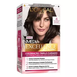 Tinta De Cabelo Imédia Tintura Excellence 4 Castanho Natural