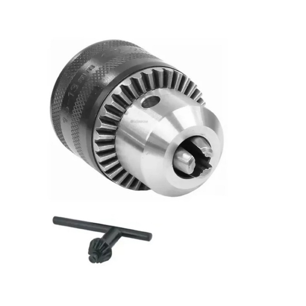 Mandril de AÇO + Chave compativel p/ Furadeira Bosch Gsb 16 / Gsb 20 - 13mm 1/2 Pol X 20