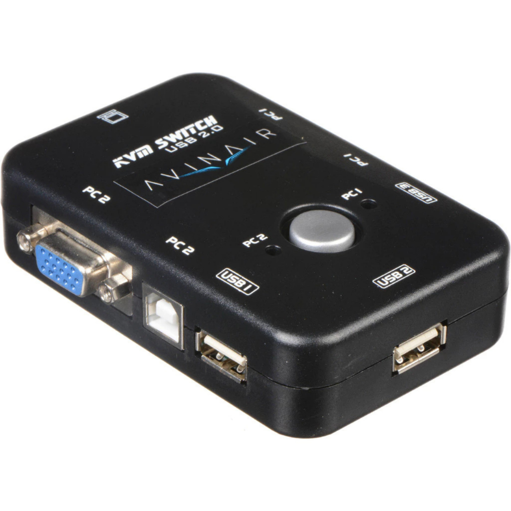 Kvm Switch Com Duas Saídas Vga / Usb