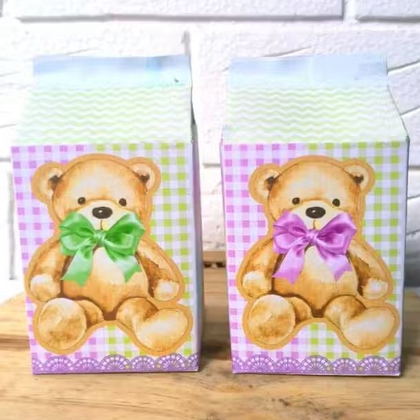 Caixa Milk - TEMA CHÁ REVELAÇÃO-  PEGUE E MONTE Kit Caixas Decoração Lembrancinhas  Aniversário Caixinhas Personalizada
