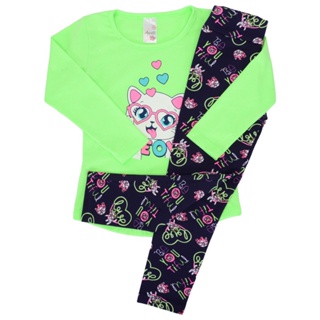 Conjunto Infantil Meia Estação  Menina coleção 2025 em Oferta na Shopee
