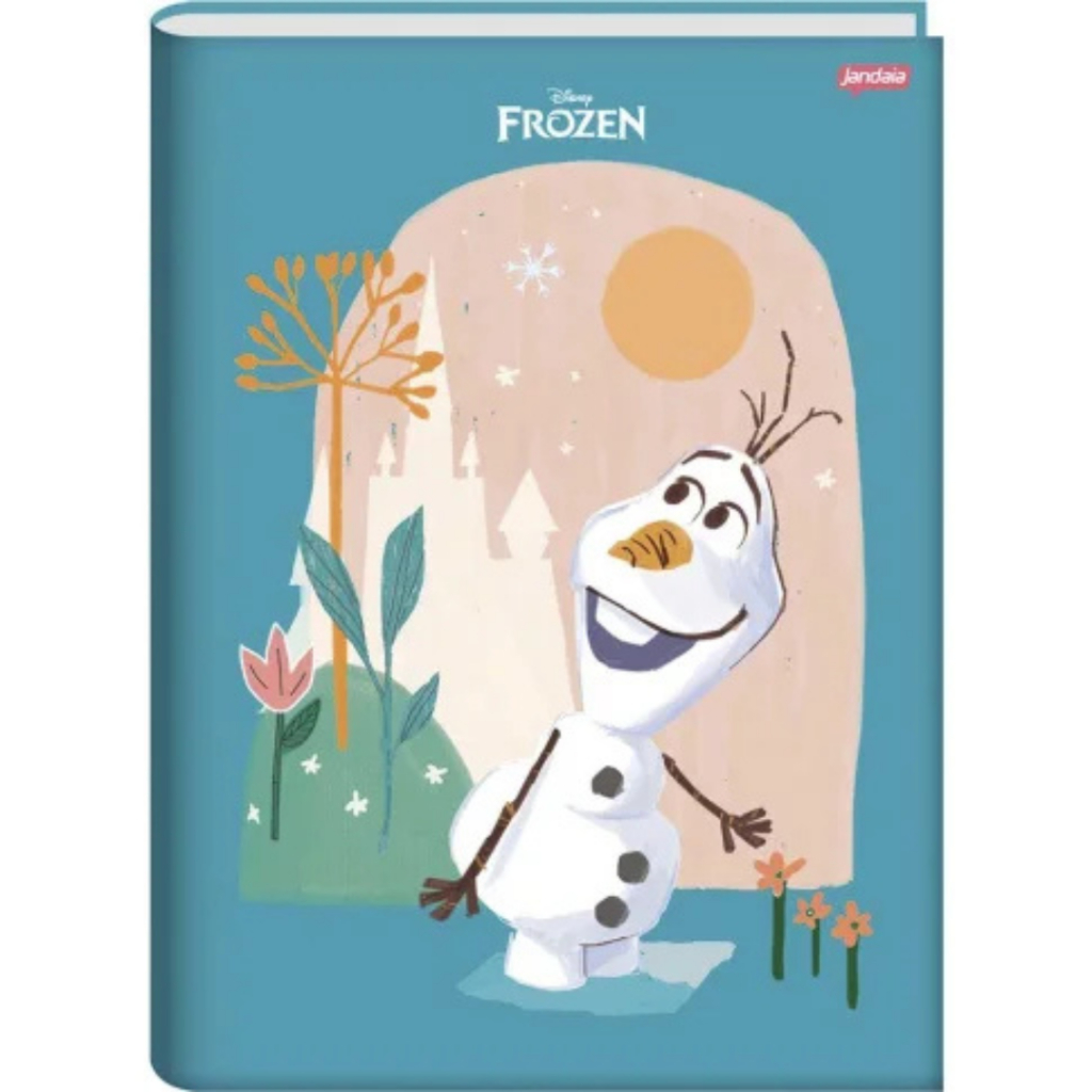 Frozen - Caderno Universitário Capa Dura Brochura Brochurão Costurado 80 Fls 1 MAT