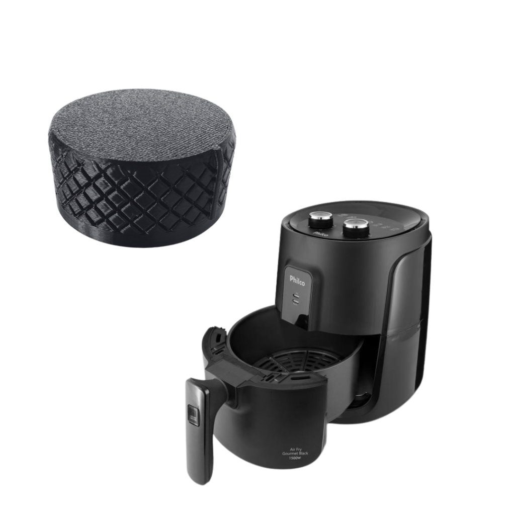 Botão Timer Compatível Air Fryer Philco Gourmet Black PFR15PG