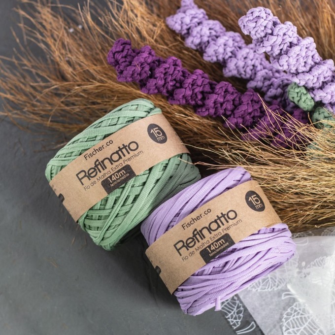 Fio de Malha Extra Premium Refinatto 15mm - 140 metros / faz Amigurumi