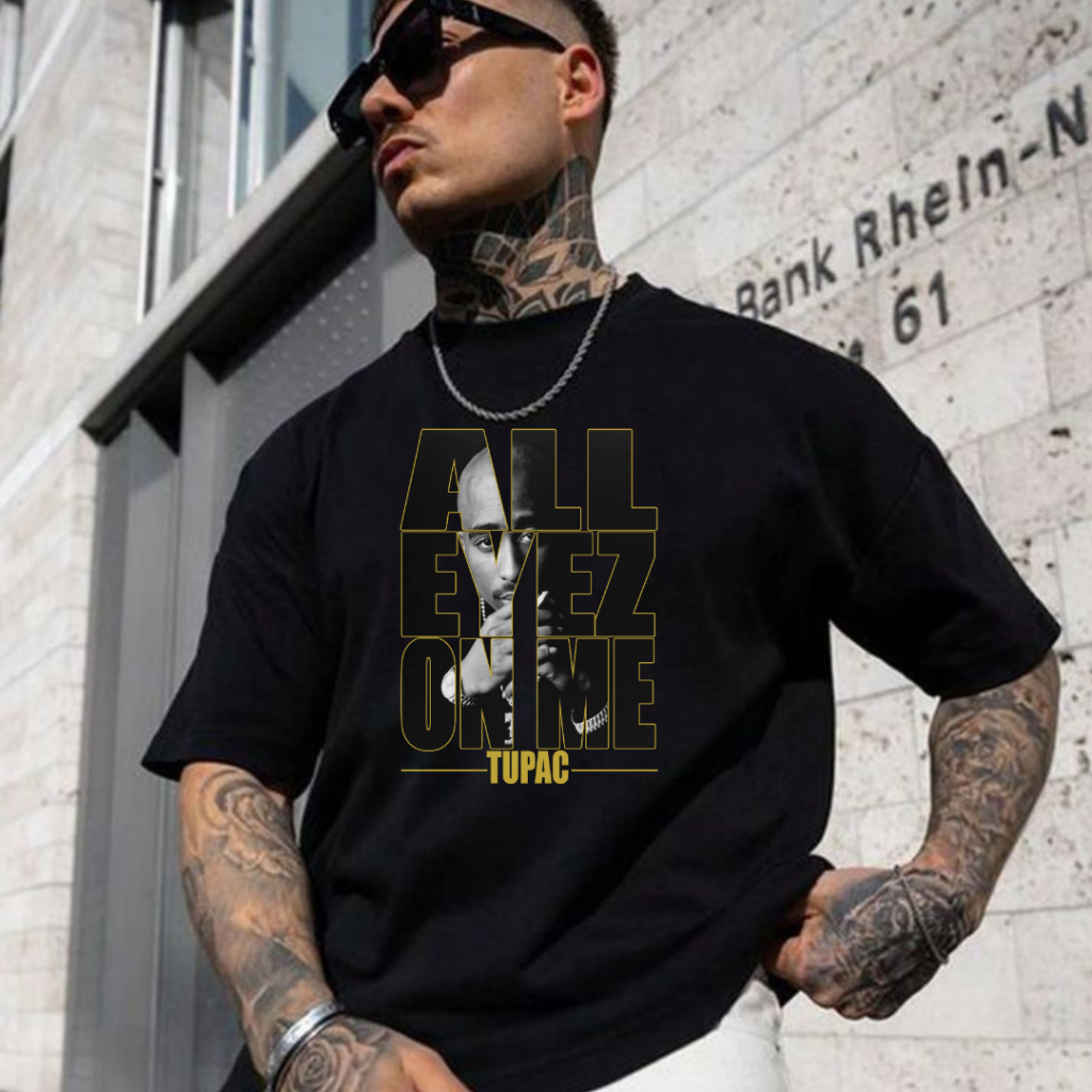 Camiseta Unissex Cantor Tupac Shakur thug life hip hop 2pac Estampada