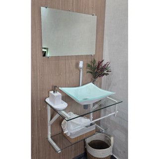 Gabinete de Vidro Para Banheiro 40cm 50cm 60cm Cores Variadas