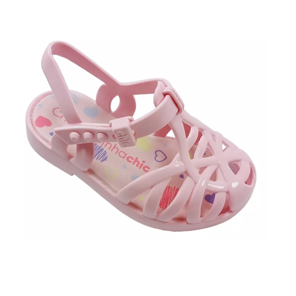 Sandalia bebe infantil trançada menina charmosinha Chic