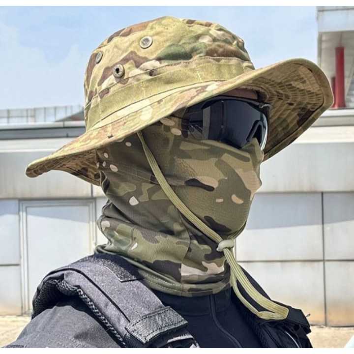 balaclava e chapeu Balaclava e bone tatico pesca