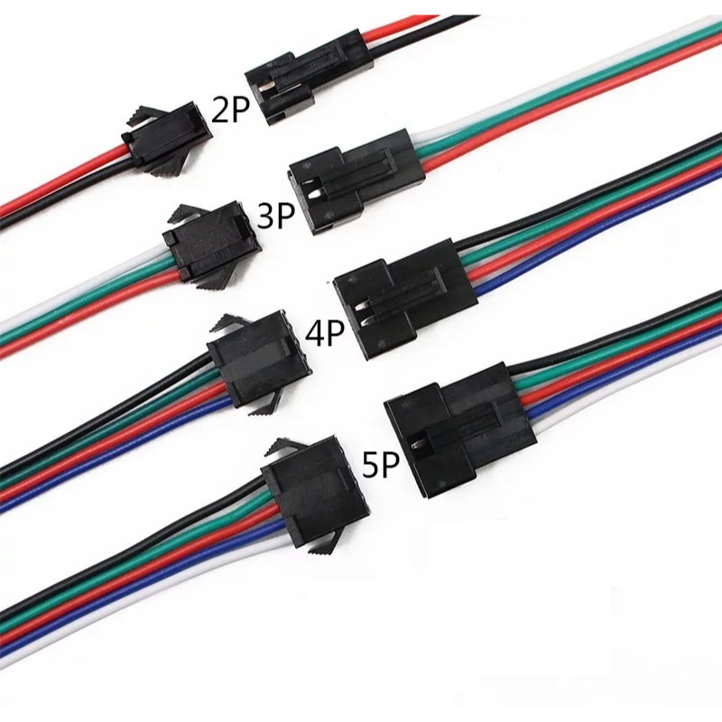 5/10 x Conector de Engate Rápido Macho e Fêmea Para Fita Led, RGB, Etc 2 Vias 3 Vias 4 Vias