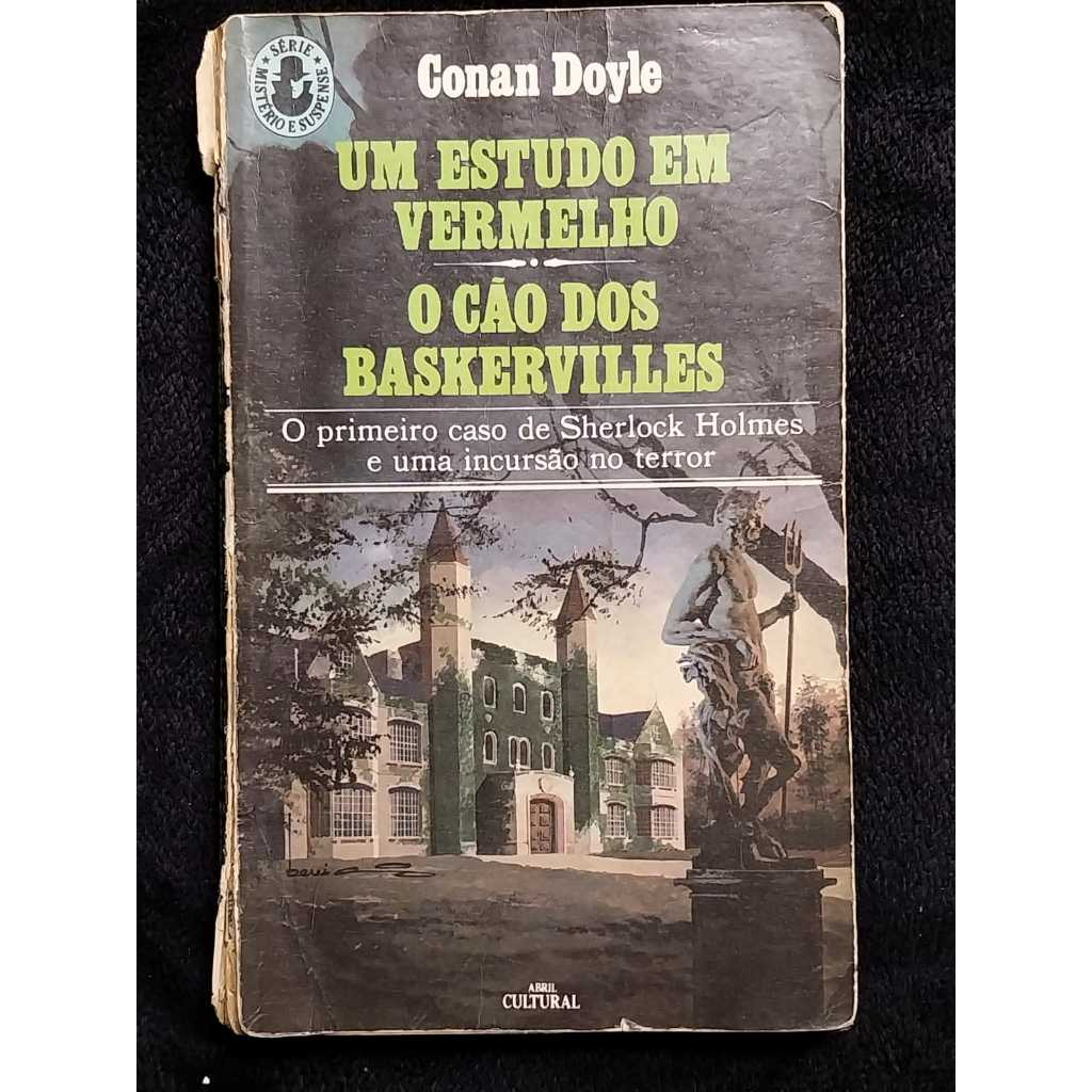 Livro Um Estudo em Vermelho - O Cão dos Baskervilles - livros usados desapego Sebo de livros usados