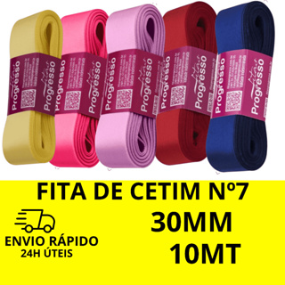 Fita de Cetim Progresso Nº7 30mm 10-metros em Oferta na Shopee