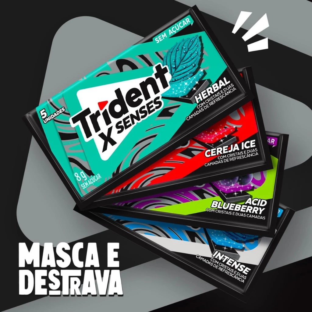 Chiclete Trident X Sense Caixa C/21 Escolha o Sabor Oferta Relampago Envio Em Ate 24h