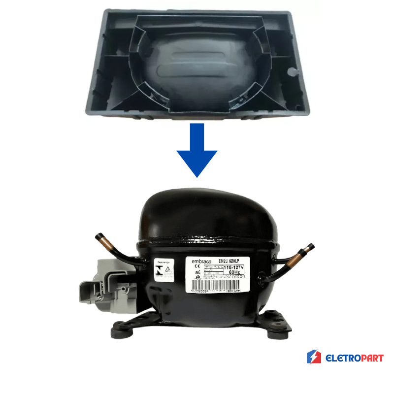 Bandeja Evaporação De Água Embraco Compressor Geladeira 326065990 — imagem 2 de 2
