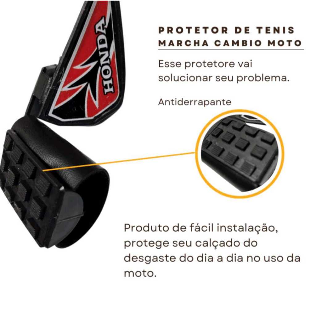 Protetor de tenis protetor de câmbio moto - Universal Asa em Oferta na Shopee