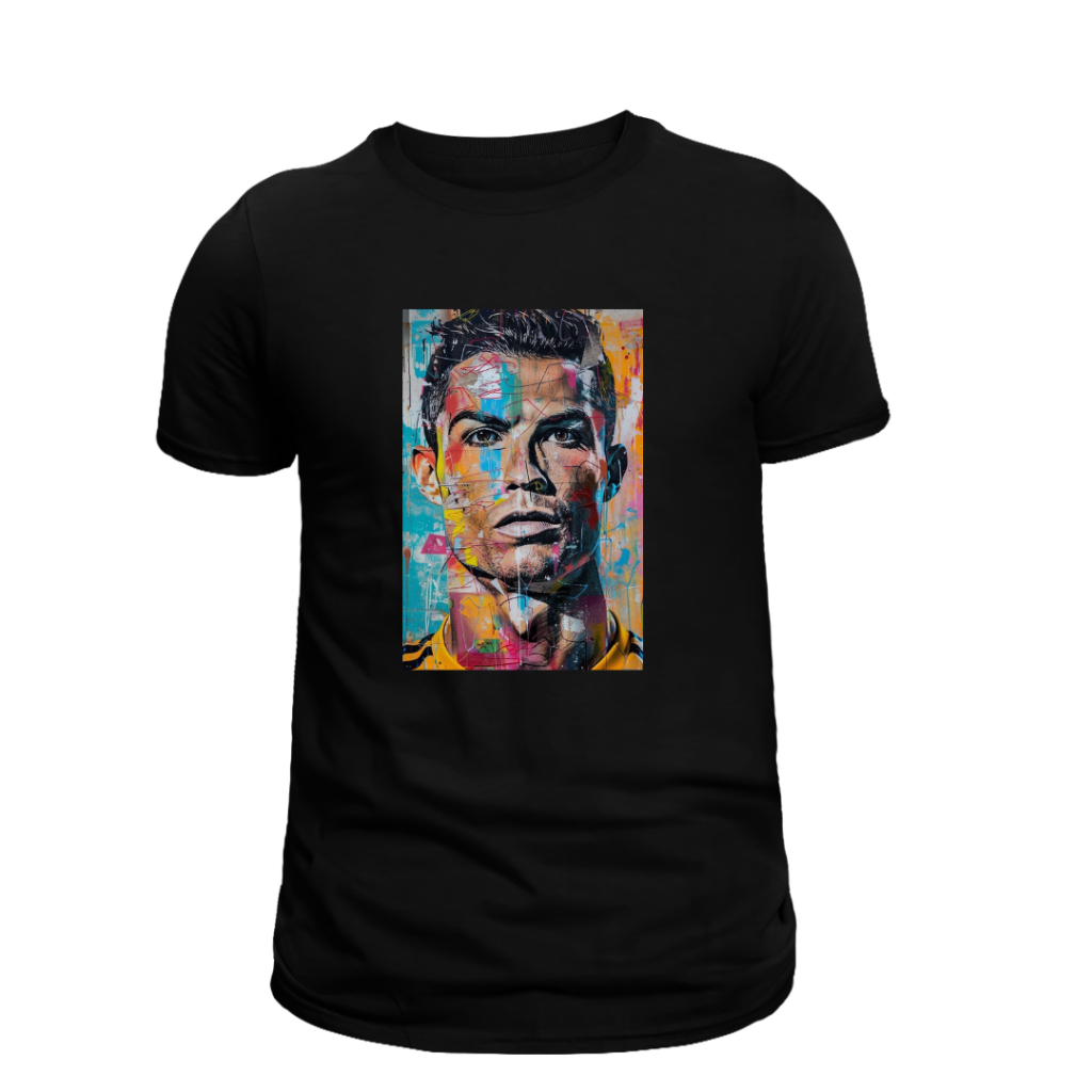 Camiseta Masculina Adulto Plus Zise P ao G4 Cristiano Ronaldo CR7 Camiseta 100% Algodão Premium