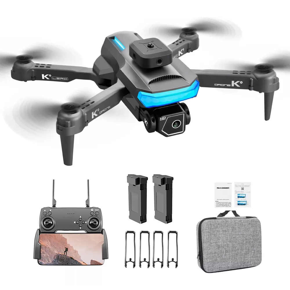 Drone Xt5 Dobrável Pro Camera 4k Com 2 Bateria Wi-fi Pro Fullhd 2.4G