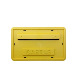 Caixa Correio Carta Pvc Embutir Sob. Gradil Portao Amarela em Oferta na Shopee