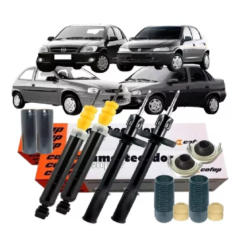 Kit Amortecedor Dianteiro Traseiro Corsa Celta Classic Prisma em Oferta na Shopee