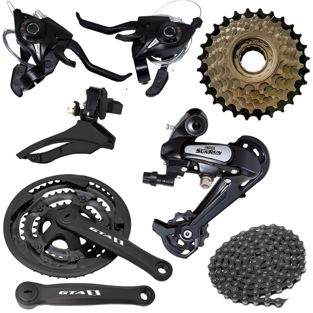 Kit 21v Bike Gios Bicicleta 29 Vikingx GTA Câmbios Bicicleta + Freio de Bike Catraca Corrente