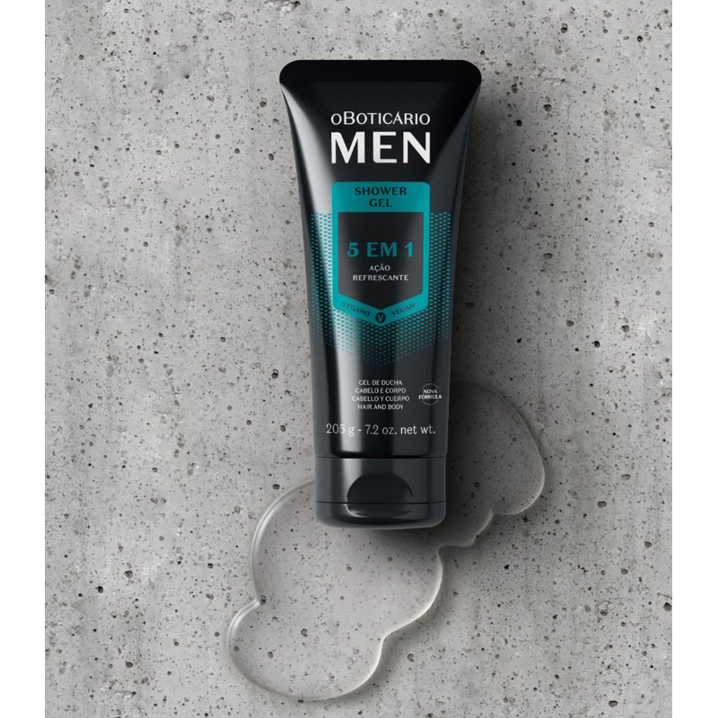 Shower gel 5 em 1 cabelo e corpo Men 205g em Oferta na Shopee