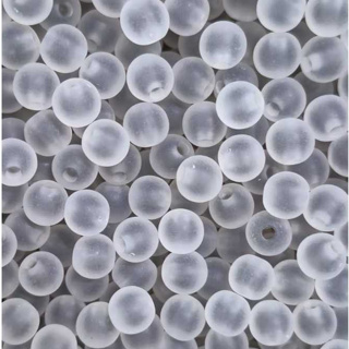 Miçanga Bola Fosca com Meio Colorido 8mm - Kit com 100 Unidades em Oferta na Shopee