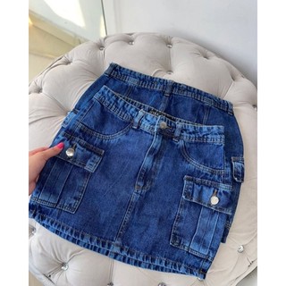 Saia Jeans Feminina Carago em Oferta na Shopee