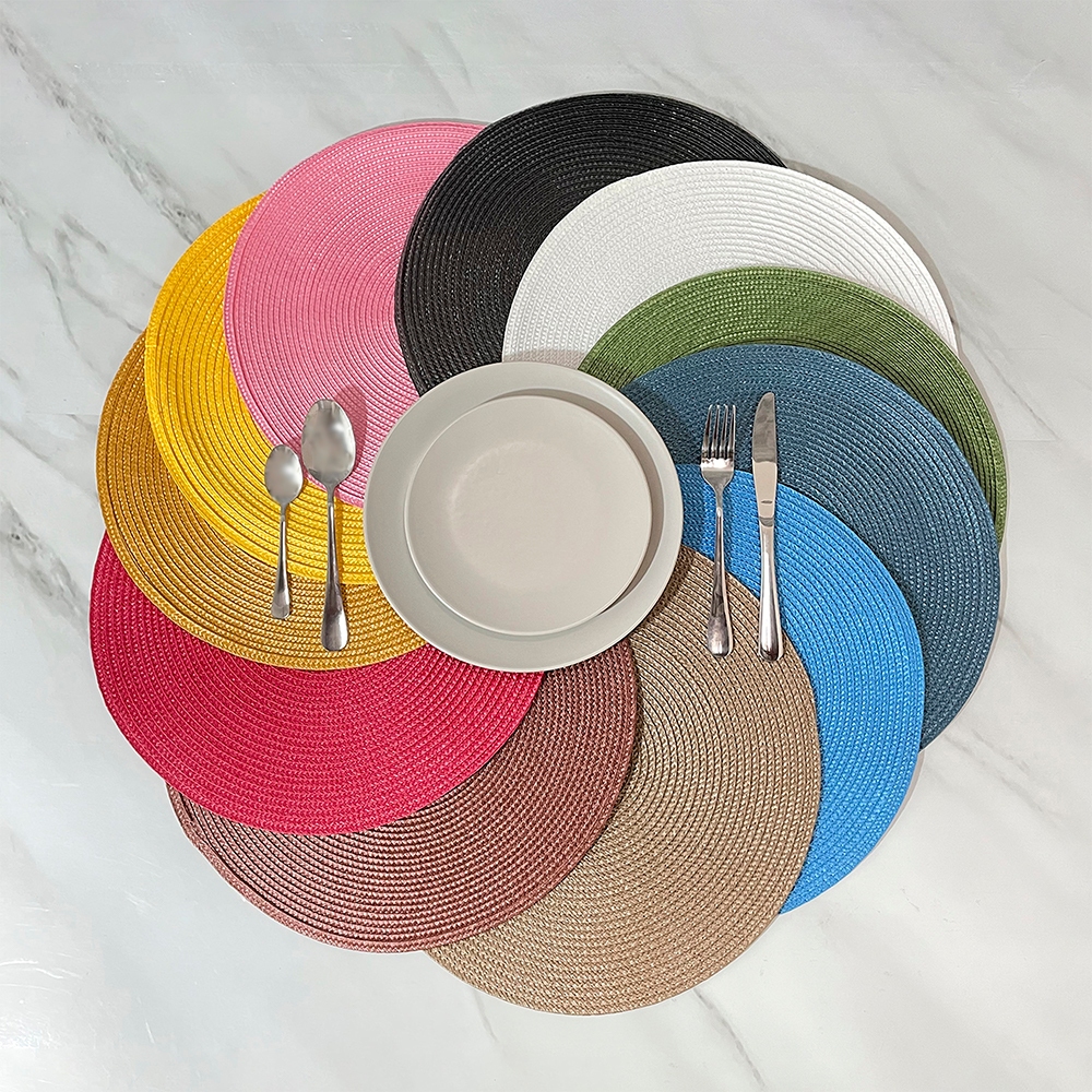 Kit 12 JOGO AMERICANO REDONDO SOUSPLAT 38CM Decoração Mesa em Oferta na Shopee