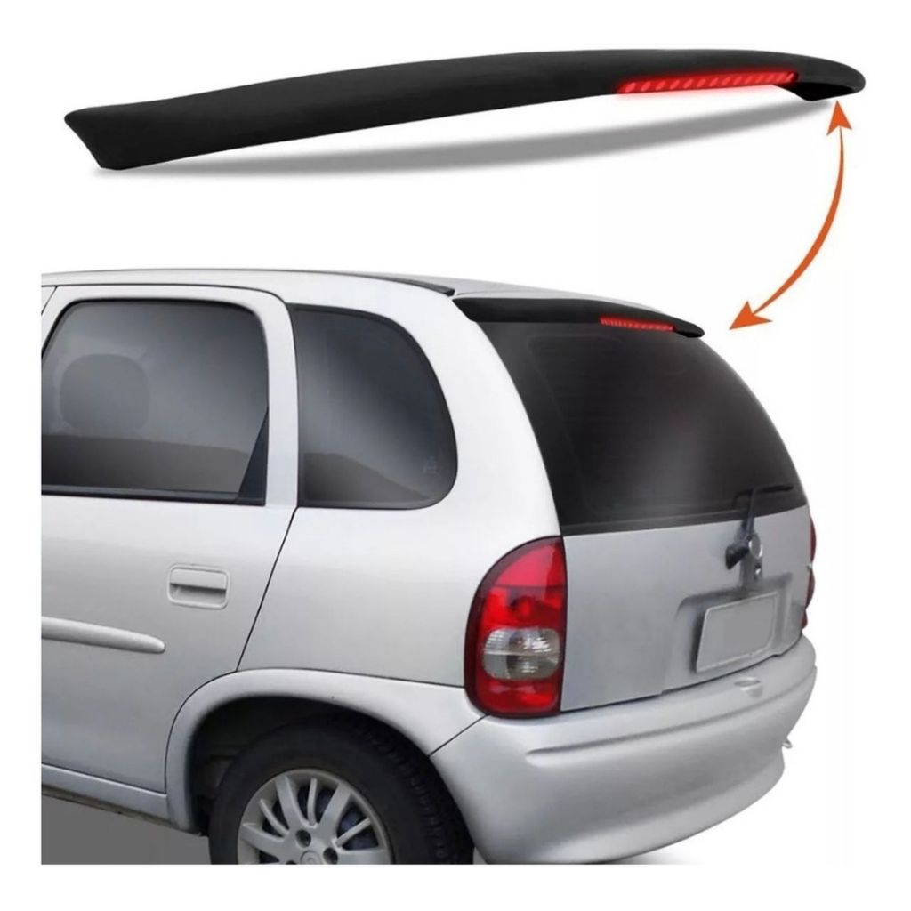 Aerofólio Preto Fosco Corsa Hatch Wagon Com Break Ligth 1998 Á 2001 4 Portas