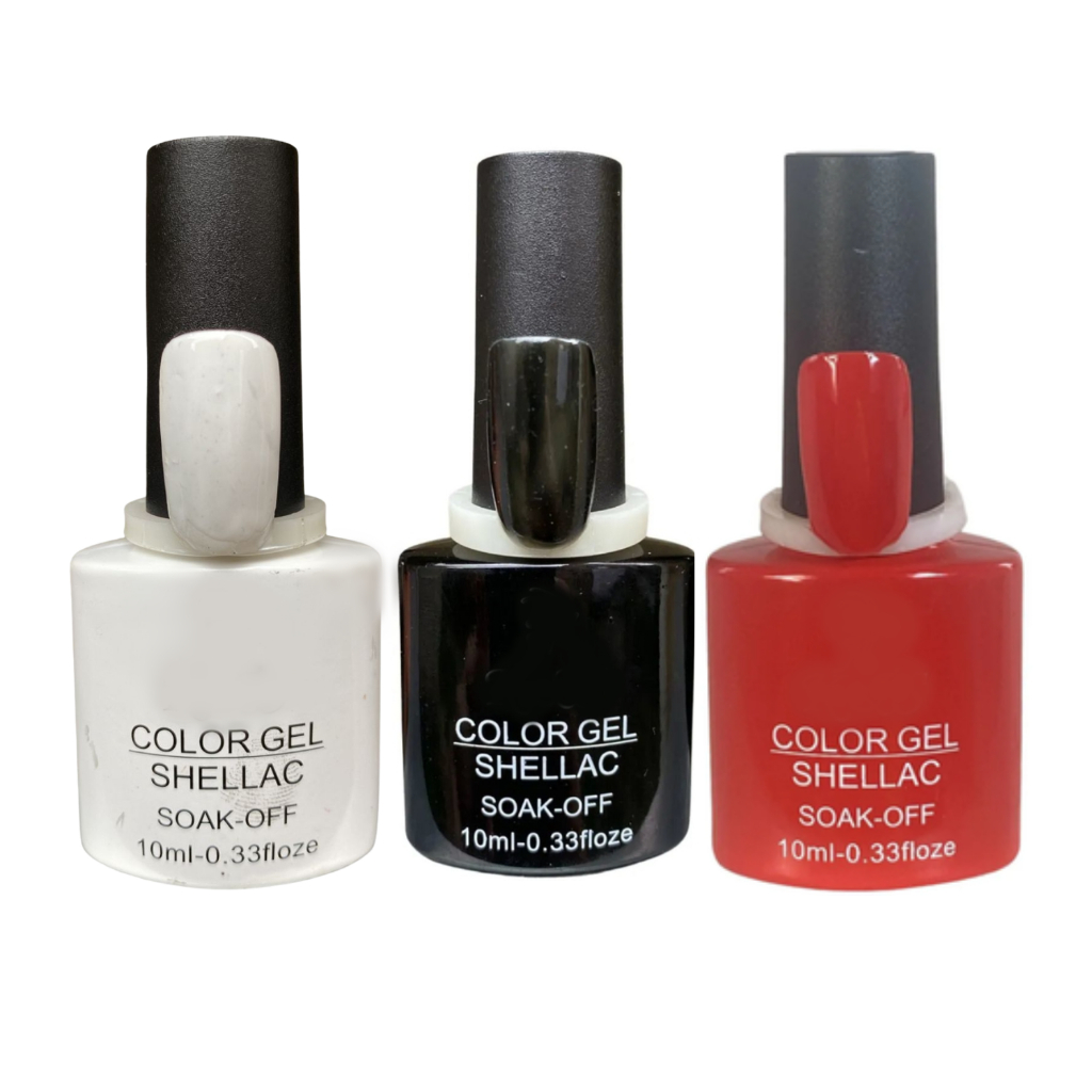 Kit 3 Esmaltes em Gel Unhas Esmalte Nail Art Alongamento D&Z Zem Bella Rosa KS Lirio em Oferta na Shopee