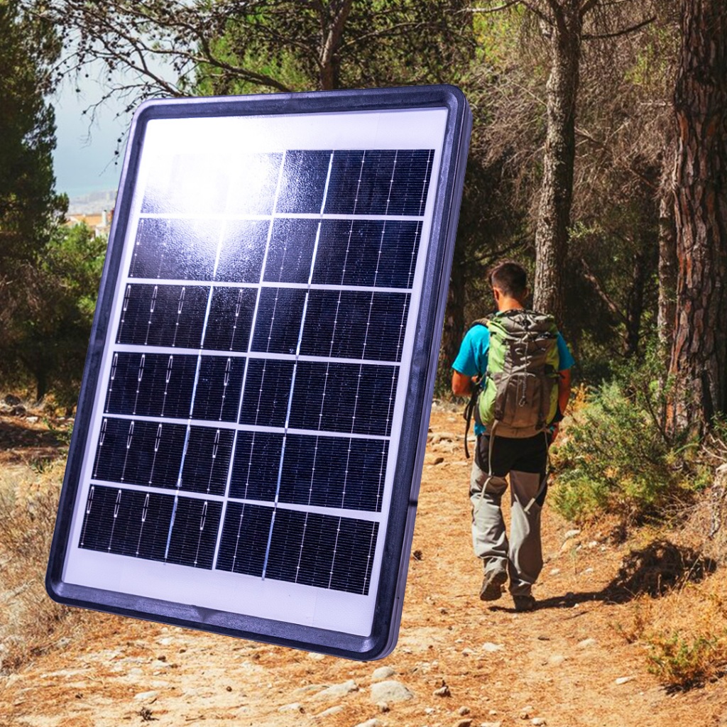 Painel Solar Carregador Placa Portátil para Celular Tablet Notebook USB em Oferta na Shopee