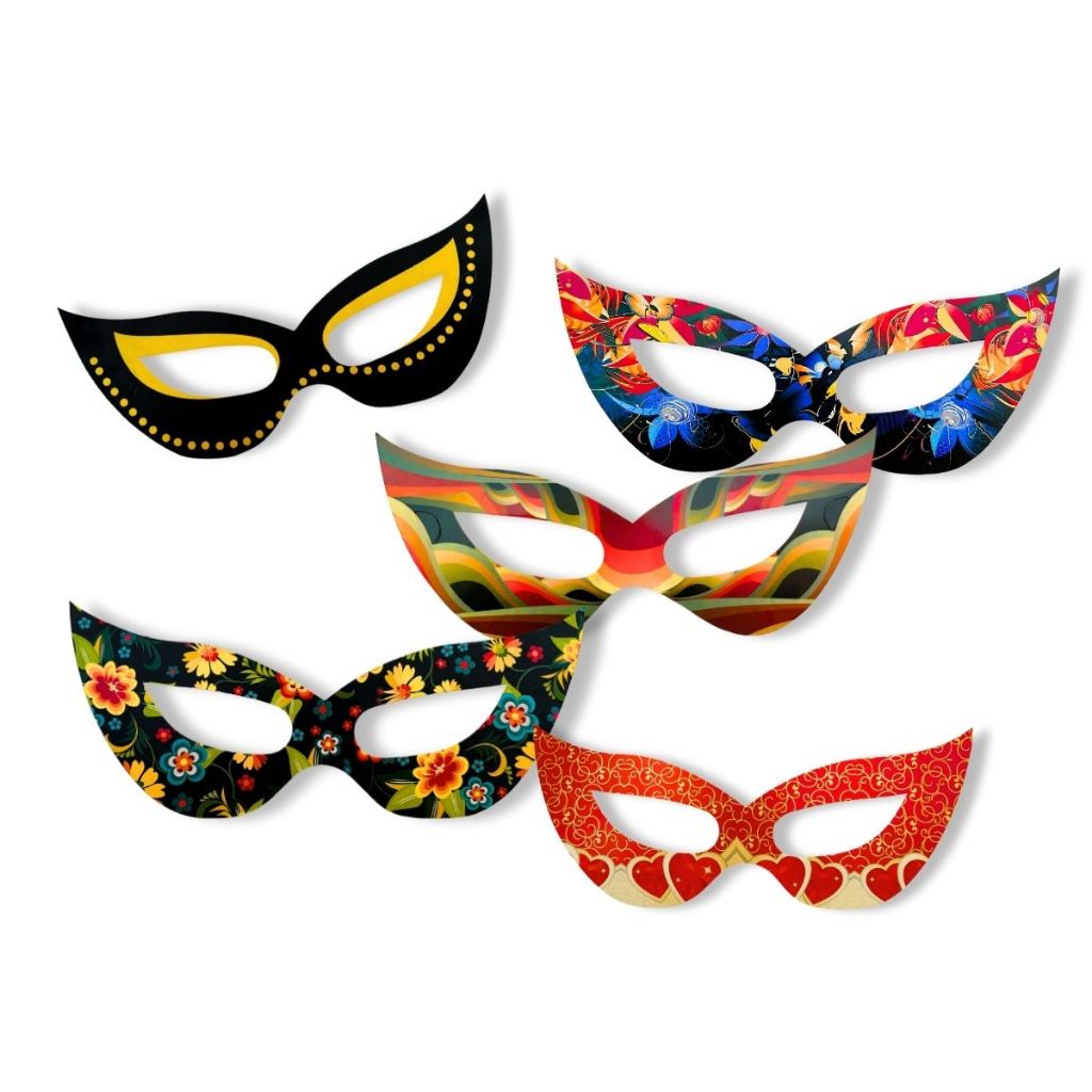 Kit 30 Máscara Carnaval Gatinha Papel P/rosto Acessório Fantasia Festa em Oferta na Shopee