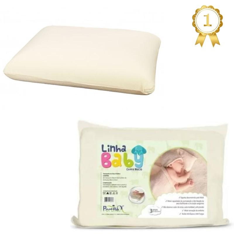 Travesseiro Infantil Recém Nascido RN Anti Sufocante em Oferta na Shopee