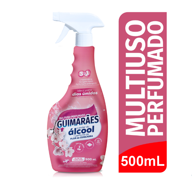 Multiuso Perfumado Guimarães Flor de Cerejeira 500mL Secagem Rápida em Oferta na Shopee
