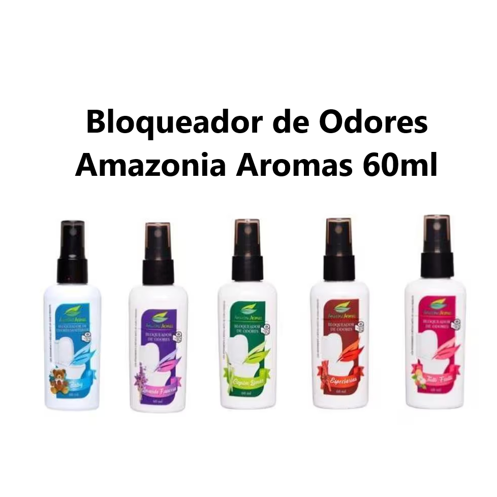Kit 2 Bloqueador de Odores Sanitários 60ml Amazônia Aromas em Oferta na Shopee