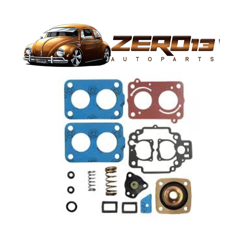 Kit Reparo para Carburador Weber TLDZ VW / Ford AP 1.6 e 1.8 Gasolina / Alcool - Carbukit KR147
