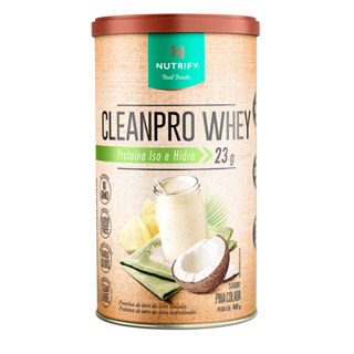 Nutrify CleanPro Whey Pote 450g Proteína Isolada e Hidrolisada (Whey Protein) em Oferta na Shopee