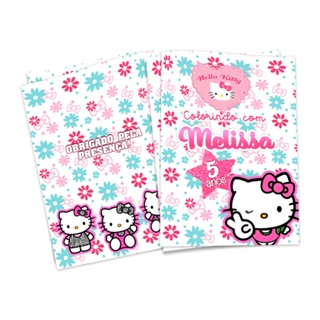 Lembrancinha de Aniversário Livro para colorir - Hello Kitty (10x14cm) em Oferta na Shopee