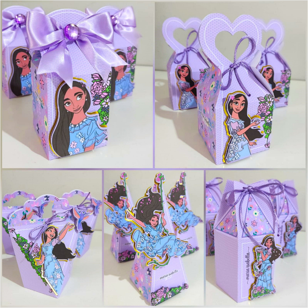 Personalizados Encantos Princesas no PEGUE E MONTE - Kit Caixas Lembrancinhas  Aniversário Caixinhas Personalizadas
