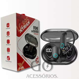 Fone De Ouvido XTRAD Blueconnect Sem Fio Bluetooth TWS Esportivo Design Pendurado Na Orelh...