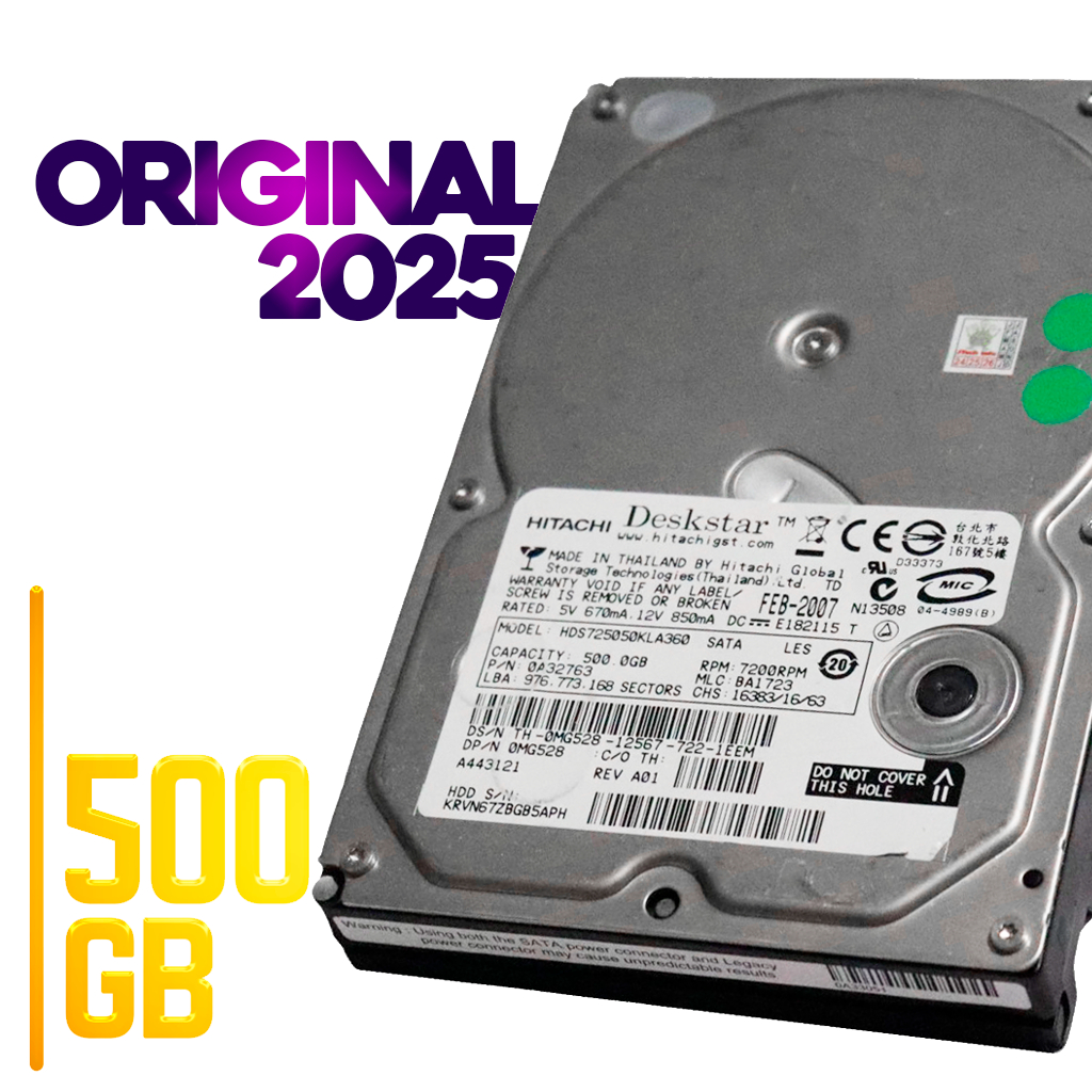 Disco Rígido Com 500gb Interno Hit 7200rpm 725050kla360
