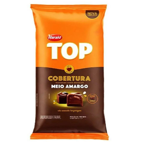 Cobertura Fracionada Top Meio Amargo - 2,05kg Harald Chocolate